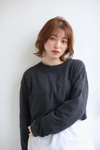 ミディアム La fith hair rond 立川店所属・kyosuke 透明感カラーのヘアスタイル