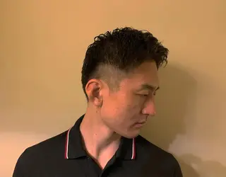 ショート パーマ メンズ HIROGINZA ヒロ銀座 青山所属・マツオ リュウホウ🐉のヘアスタイル