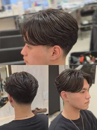 メンズ ミディアム Lapis 名古屋駅前店所属・LEN名古屋/パーマ 海外ヘア/メンズ特化のヘアスタイル