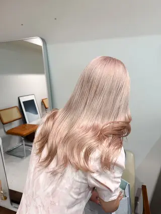 セミロング カラー ヘアアレンジ 🦠デザインカラー/ 魚瀬あおい🦠のヘアスタイル