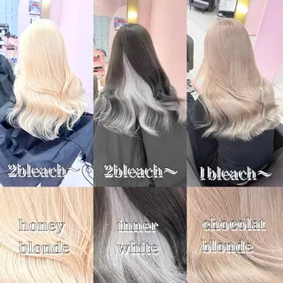 セミロング ❄️💛エクステ ブリーチ❄️yukiのヘアスタイル