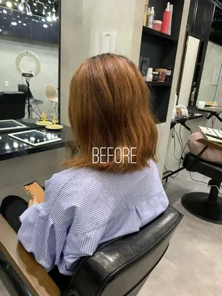 ミディアム カラー 新宿/韓国レイヤー 髪質改善カラー/角所のヘアスタイル