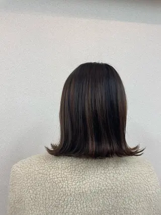 ミディアム 松本平太郎美容室大宮店所属・もりたみかこ 美容師お休み中のヘアスタイル