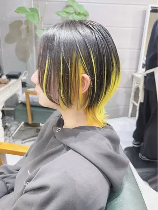 ミディアム カラー ヘアアレンジ 𝐑𝐈𝐍𝐊𝐀 🐣🩷のヘアスタイル