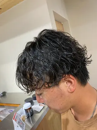 パーマ メンズ メンズブリーチカラー /パーマ ごーた立川のヘアスタイル