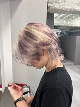 ショート メンズ 名古屋／デザイン／ ブリーチ/松井亮磨のヘアスタイル