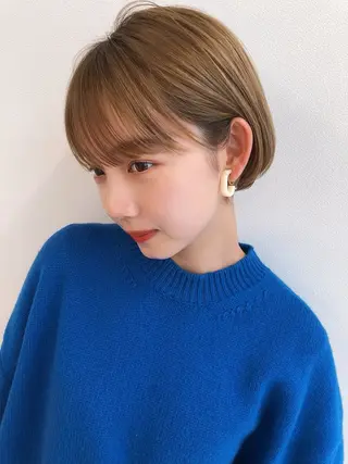 ショート MINAMO 韓国レイヤーのヘアスタイル