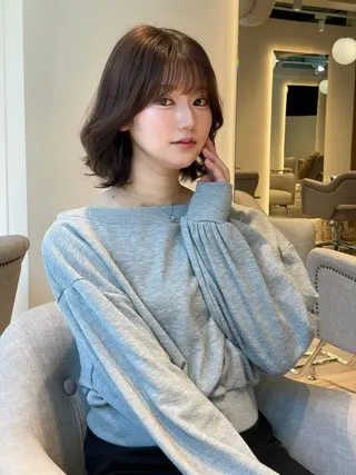 ミディアム 髪質改善/カットモデ ル募集✨️根本 彩永のヘアスタイル