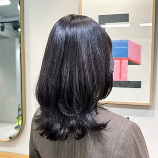 セミロング カラー 🩷銀座/縮毛矯正 特化サロン🪞みことのヘアスタイル