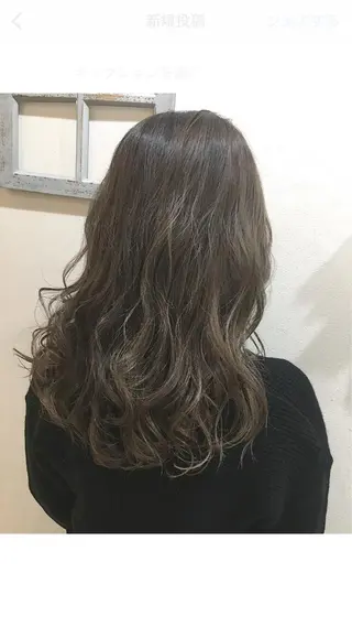 セミロング カラー hair salon Ranun髪質改善のヘアスタイル