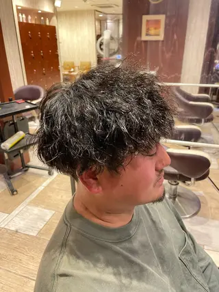 パーマ メンズ EARTH菊名店👾 ひらのすぐるのヘアスタイル