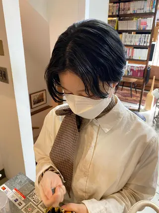 ショート カラー マツダテホノカ🌼 ボブ・ハイトーン🌼のヘアスタイル