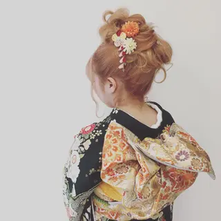 セミロング ヘアアレンジ 駅チカ【ali'i】 アリイ花崎友美☘のヘアスタイル