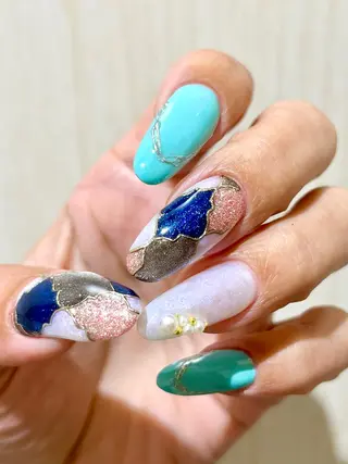 ロング ネイル まり りぃ〜んのネイルデザイン