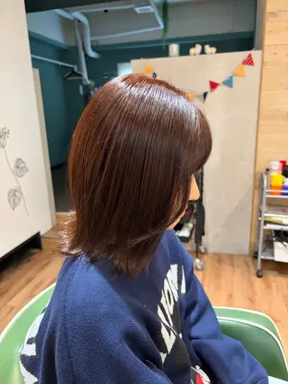 ミディアム カラー ✨ショート/ボブ 縮毛矯正✨アキラのヘアスタイル