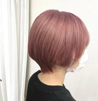 ショート カラー ケアブリーチ /髪質 改善/古橋圭史郎のヘアスタイル