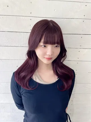 セミロング カラー LUNON fieju所属・松本 沙城のヘアスタイル