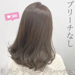 セミロング カラー うる艶/レイヤー 🪞池袋LAND🪞のヘアスタイル