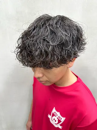 パーマ メンズ 💈メッシュパーマ 特化💈ユウマ💈のヘアスタイル