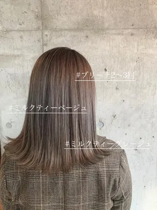 ミディアム 🌷横浜/レイヤー /艶カラー🌷のヘアスタイル