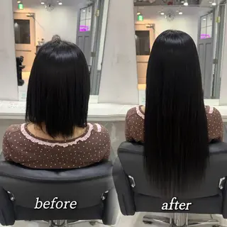 ロング 🦋REISA🦋 エクステ×ハイトーンのヘアスタイル