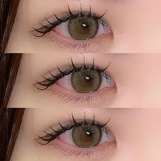 マツエク・マツパ 肌に馴染むハイトーン /ミルクティーカラーのヘアスタイル