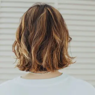 ミディアム カラー 黒染め剥がし/ 黒髪卒業ヘア👑涼介のヘアスタイル