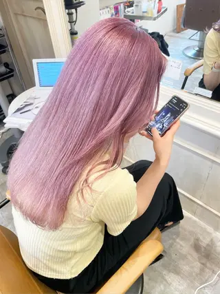 ロング カラー エクステ/ハイトーン 🐏☁️miminaのヘアスタイル