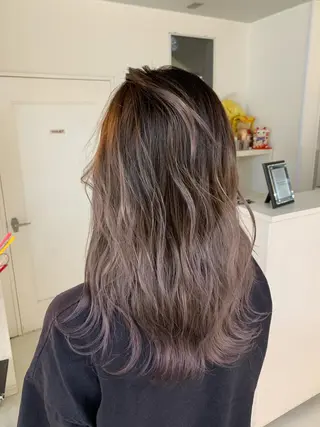 セミロング カラー 渡辺 健太のヘアスタイル