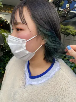 ミディアム カラー お任せヘア☘️☘️ 及川渚のヘアスタイル