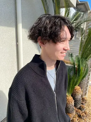 パーマ メンズ 桑原 菜摘のヘアスタイル