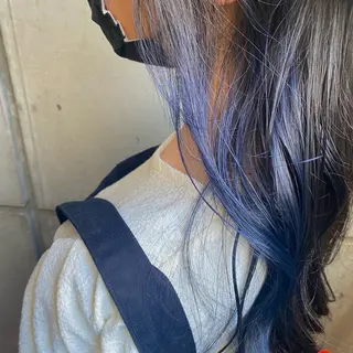 ロング 透け感ベージュ ／ミハルのヘアスタイル