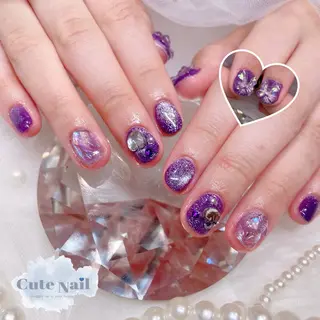 ネイル GO TODAY SHAiRE SALON原宿 Liber所属・️🫧もこ 艶感ネイル🫧のネイルデザイン