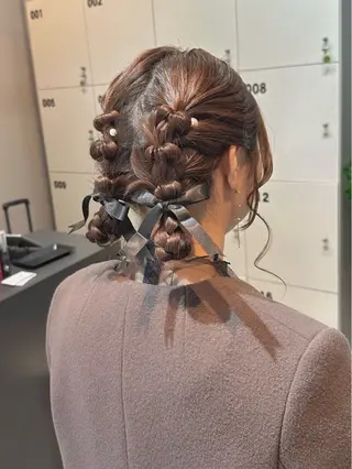 ヘアアレンジ 透明感カラー/ボブ /佐藤伶のヘアスタイル