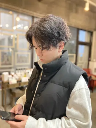 カラー メンズ 新田龍之輔 →メンズ／派手髪のヘアスタイル