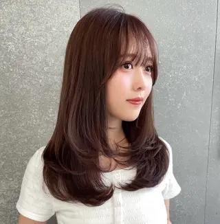 ロング 🎀透明感ブラウ ンshizuka🎀のヘアスタイル