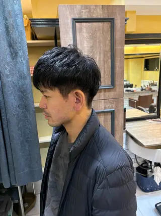 ショート Groomers Tokyo所属・大山慧也/メンズ/ フェード/バーバーのヘアスタイル