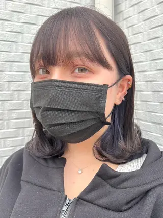 ミディアム カラー PLUSISM Velen所属・高橋嵐 プラスイズムヴェレンのヘアスタイル