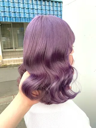 ミディアム カラー i've所属・🩷色気可愛い🩷 透明感カラー🩷のヘアスタイル