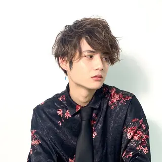 パーマ メンズ 柏メンズカットパーマ NO.1タイチのヘアスタイル