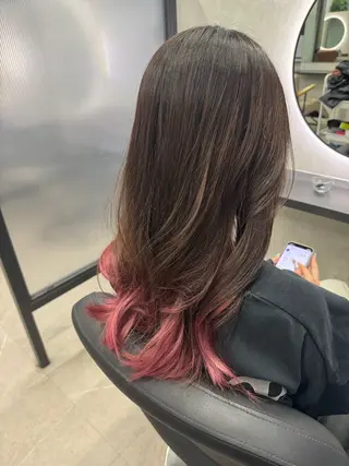 ロング XYZ所属・縮毛矯正/髪質改善 韓国風/MIKIYAのヘアスタイル