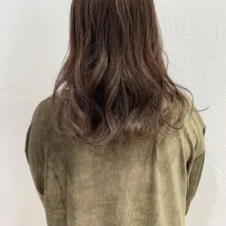 セミロング ヘアアレンジ 🫧透明感カラー/ ボブ/小笠原汐海🪽のヘアスタイル