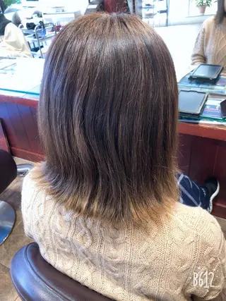 ミディアム カラー 星 沙織のヘアスタイル