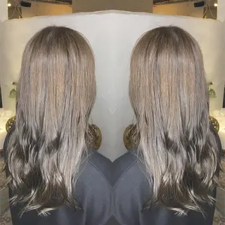 ロング カラー パーマ ヘアアレンジ エグチ アキラのヘアスタイル