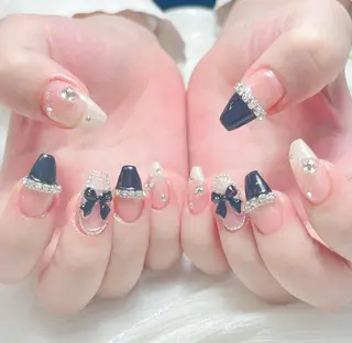 ネイル candy nail 韓国風ワンホンネイルのネイルデザイン