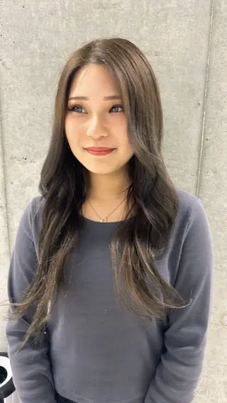 セミロング カラー shizuna/平尾 /カラー/髪質改善のヘアスタイル