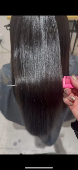 ロング エイト半田所属・大松 菜々実のヘアスタイル