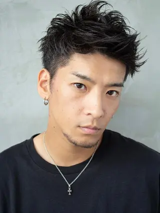 ショート パーマ メンズ amie高崎所属・高崎メンズパーマ 髪質改善TAKEのヘアスタイル
