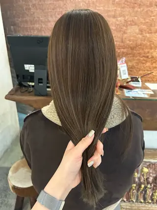 ロング カラー 道添 怜奈のヘアスタイル
