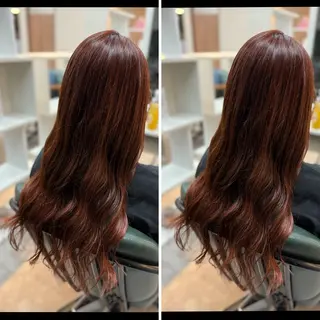 ロング カラー 富原 そらのヘアスタイル